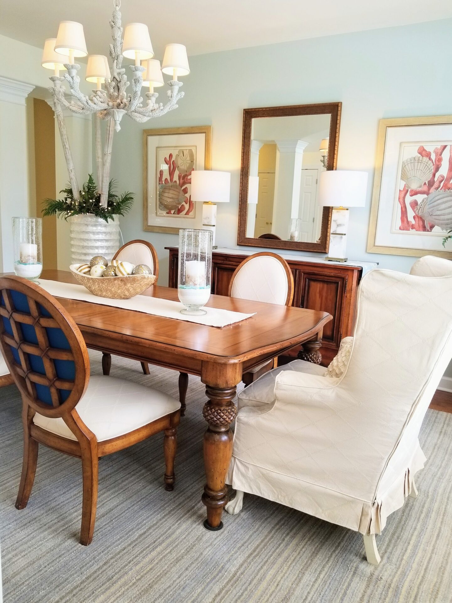 classy dining area