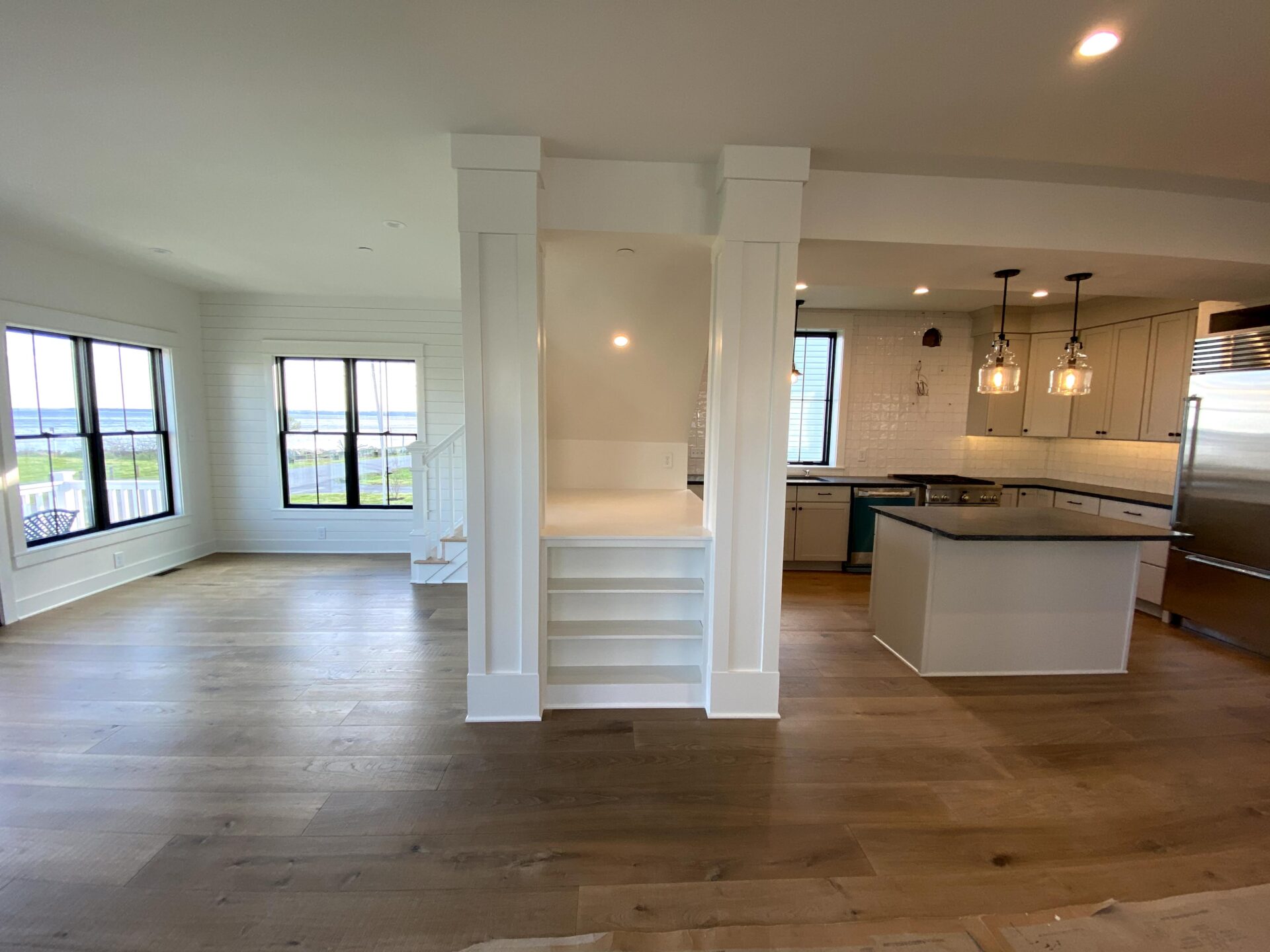 kitchen and dining area