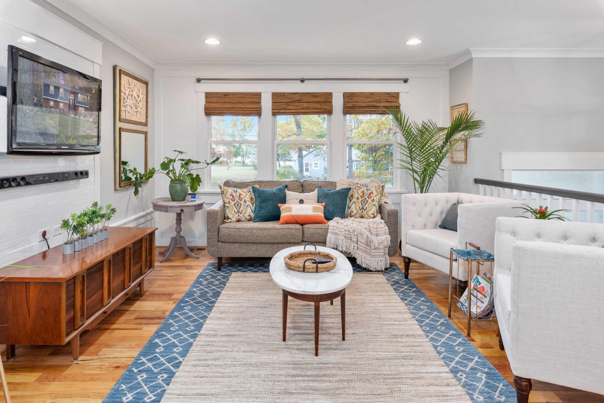 living room and couch area