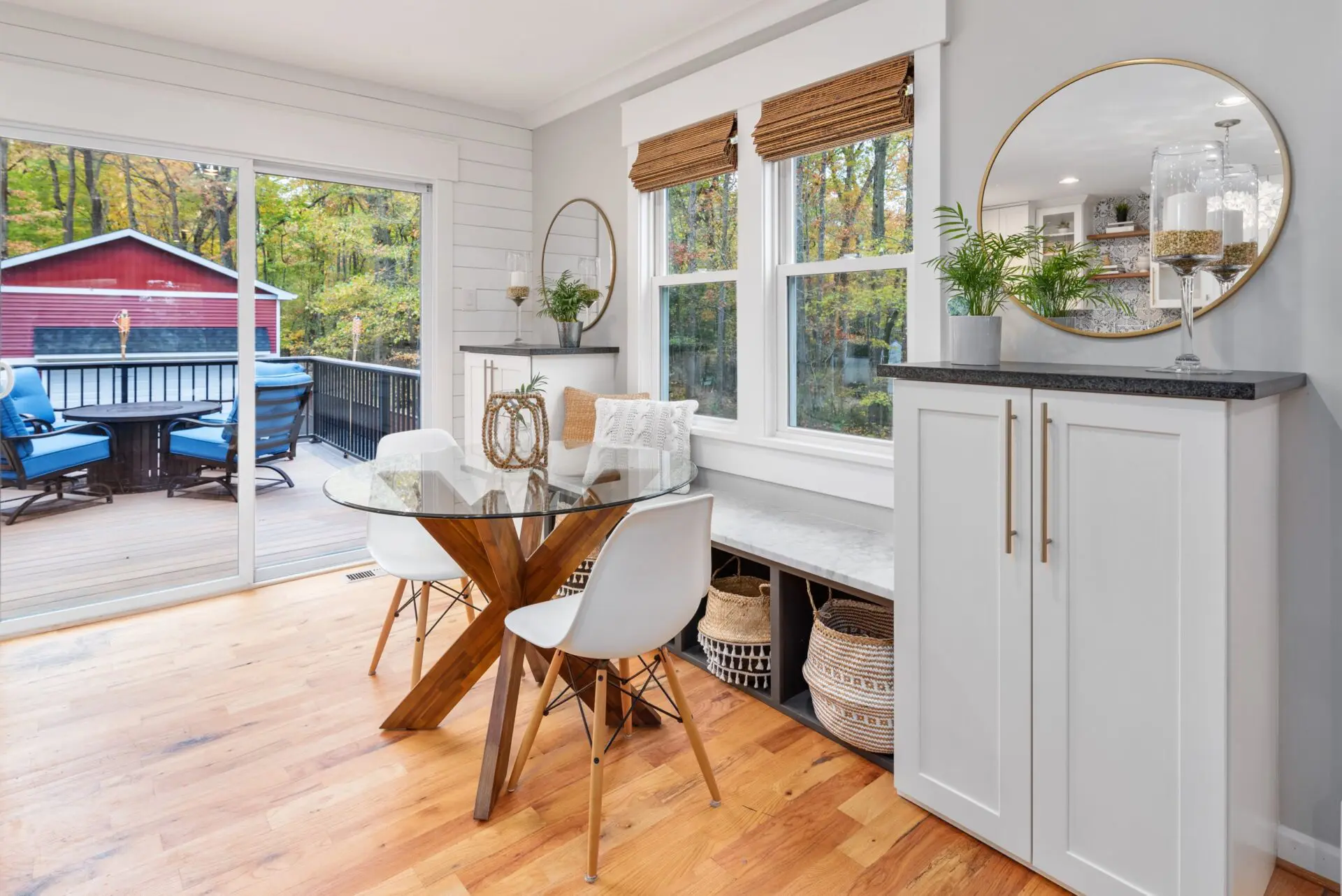 comfortable dining area