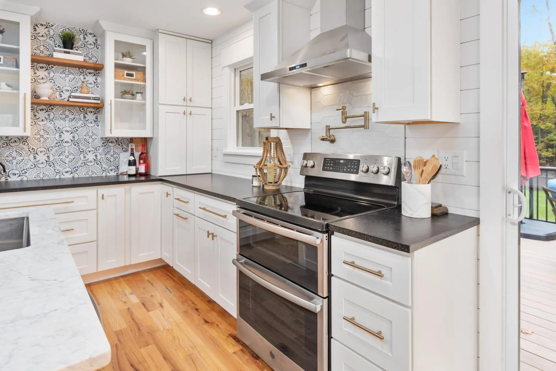 modern kitchen and oven