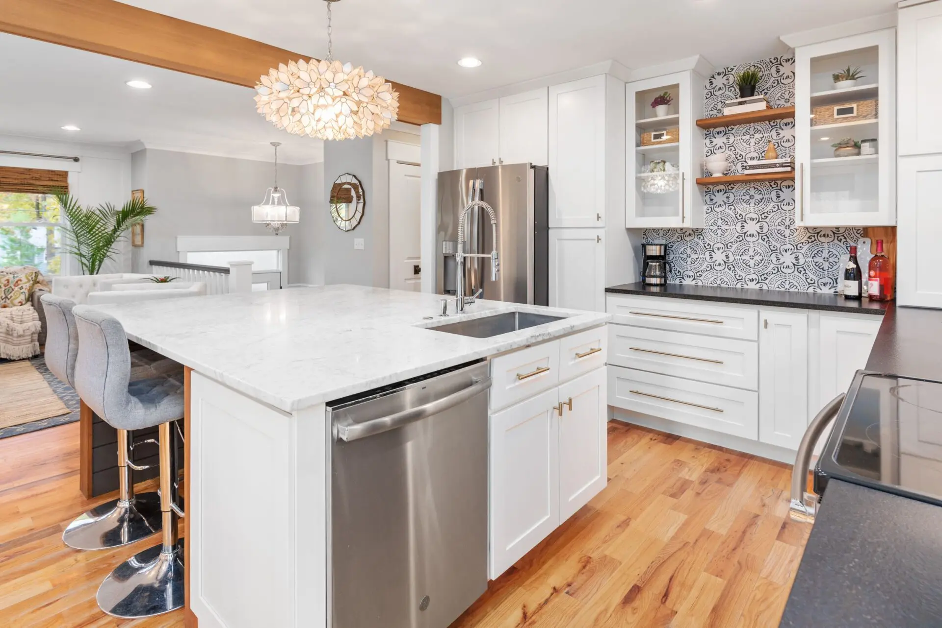 modern kitchen island